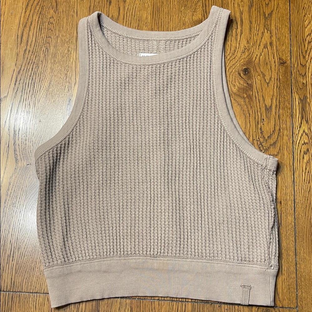 We The Free Ribbed Knit Top in Sand